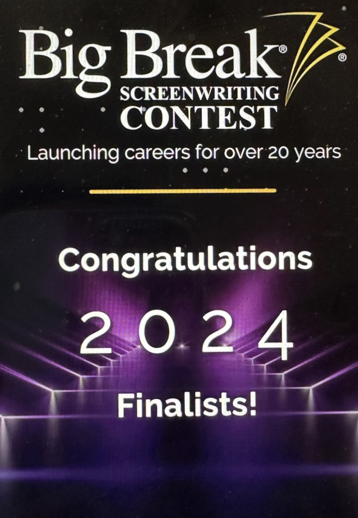 Breaking News! “Keep Your Head Down” advances to Finals for Big Break Screenplay Competition